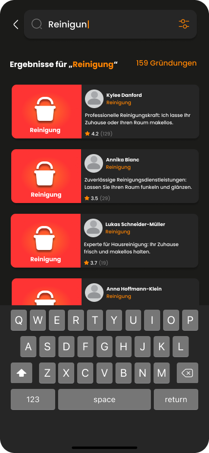 Dienst suchen